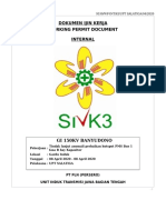 Dokumen Ijin Kerja Working Permit Document Internal: PT PLN (Persero) Unit Induk Transmisi Jawa Bagian Tengah