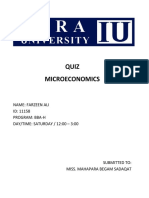 Microeconomics Quiz