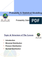 Probability and Statistical Modelling Guide