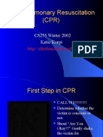 Cardiopulmonary Resuscitation (CPR)