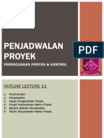 Pertemuan 10 PENJADWALAN PROYEK