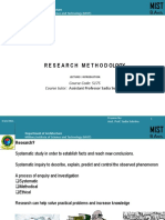 Research Methodology: Military Institute of Science and Technology (MIST)