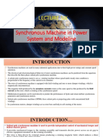 Modeling and Analysis of Synchronous Machines