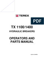 Operators and Parts Manual: Hydraulic Breakers