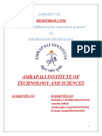 Amrapali Institute of Technology and Sciences: A Project On