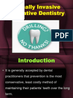 Minimally Invasive Restorative Dentistry