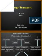 Energy Transport: Ch. 9, 10 Bird