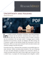 Uncertainty and Housing Research Brief