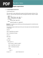Python Skills Worksheet 4 Regular Expressions