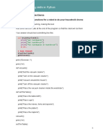 Python Skills Worksheet 3a Functions