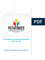 Pathfinder Scholarship Programme, Daily Skill Set: (English Vocabulary and Power-Phrases)