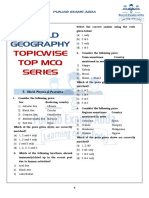World Geography: Topicwise Top MCQ Series
