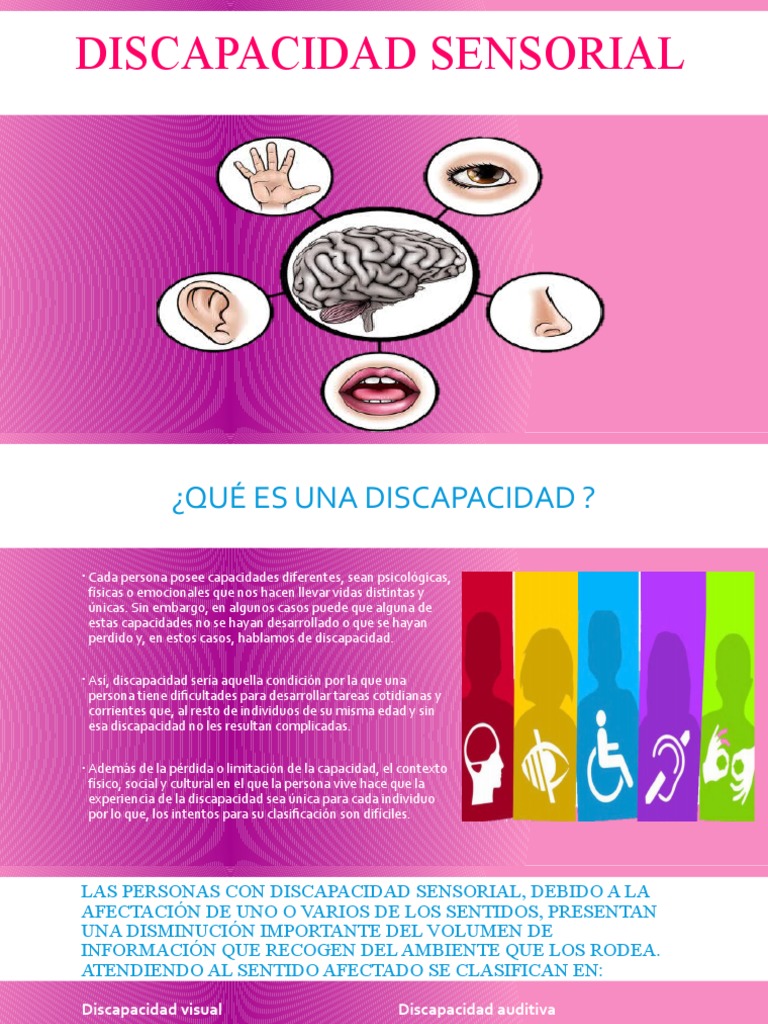 Tipos y causas de discapacidad sensorial | PDF | Invalidez ...