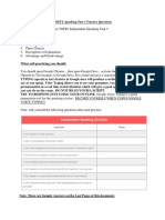 TOEFL Speaking Part 1 Practice: 6 Question Types