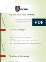 Capacidad, Actos y Contratos Leg - Laboral y Empresarial