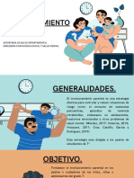 Presentación Ilustrada Del Día Del Padre Verde y Azul Sencillo