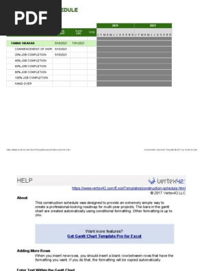 Construction Schedule