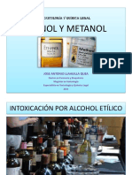 Intoxicación por alcohol etílico y metanol: manifestaciones clínicas y tratamiento