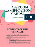 Classroom Gamification Cards