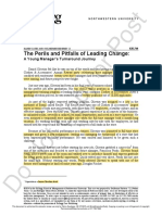 The Perlis and Pitfalls of Leading Change