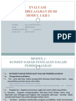 Laporan Evaluasi Pembelajaran Di SD Modul 1 KB 1 Ika Muniarti