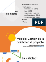 Módulo - Gestión de La Calidad en El Proyecto