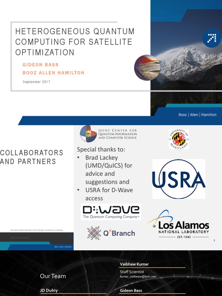 Quantum Computing for Satellite Optimization | PDF | Quantum Computing ...