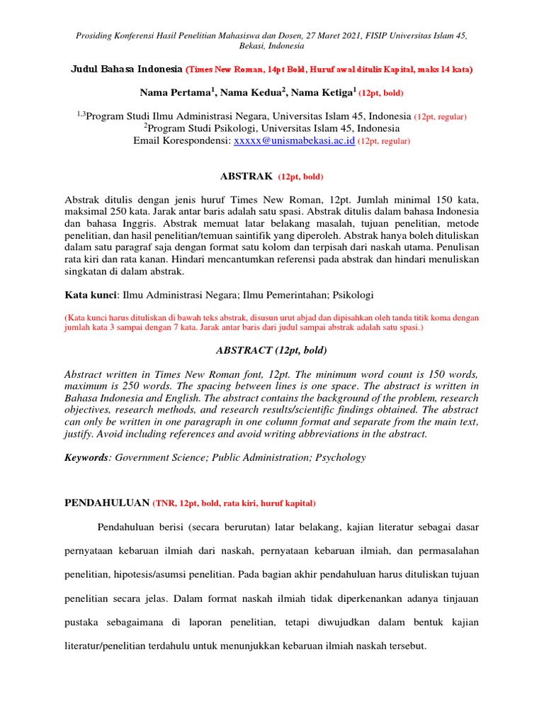 Prosiding Penelitian Mahasiswa FISIP 2021 | PDF | Sains & Matematika