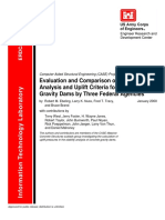 Evaluation and Comparison of StabilityAnalysis and Uplift Criteria for Concrete-Gravity Dams by Three Federal Agencies