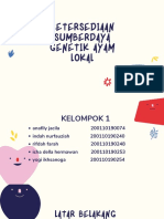 Kelompok1 - PPT Ketersediaan Sumberdaya Genetik Ayam Lokal