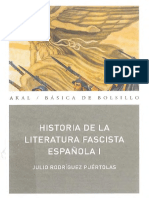 Historia de La Literatura Fascista Española I - Julio Rodríguez Puértolas