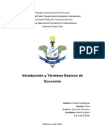 UPTZ - Actividad 1 Introduccion y Terminos Basicos de Economia - Politicas Estrategicas - Albenis Caldera v-26716841 - Hidrocarburos Año III