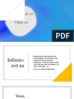 Infinitiv Mit Zu