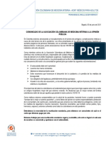 Médicos Internistas Advierten Sobre Riesgos en Proceso de Reactivación Económica