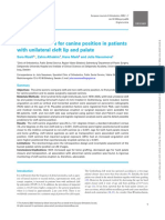 2020 Rizell Predictive Factors For Canine Position in Patients With Unilateral Cleft Lip and Palate