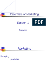 Essentials of Marketing: Session 1