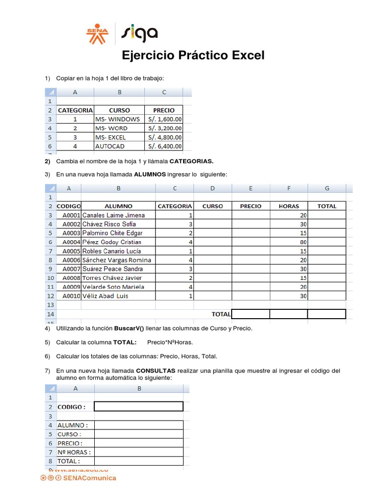 Ejercicios Prácticos de Excel 09 | PDF