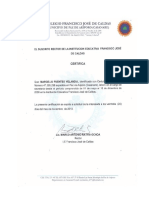 Certificacion Laboral Francisco Jose de Calda