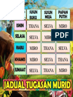 JADUAL TUGAS MURID