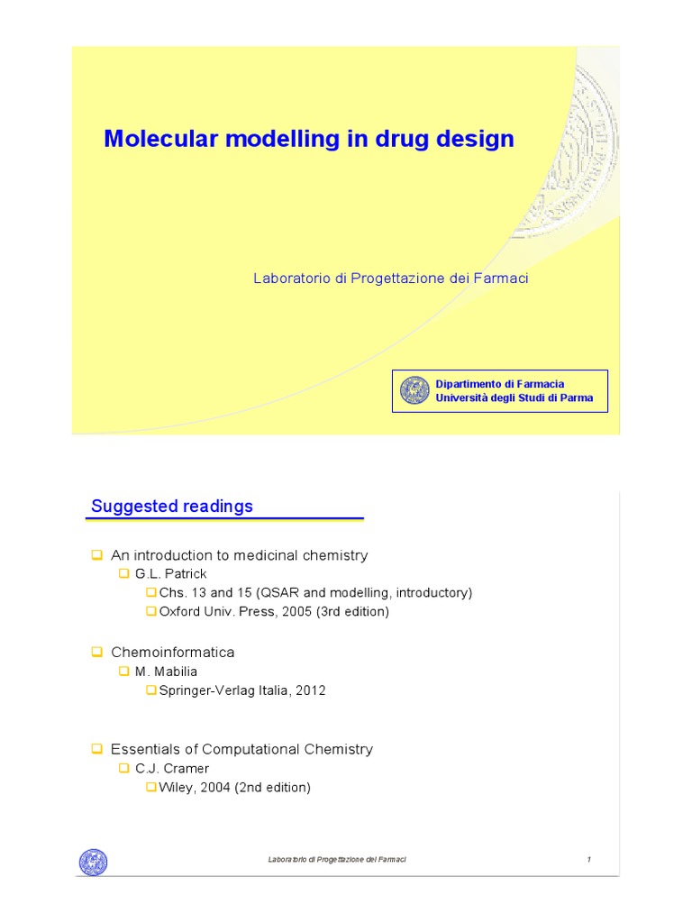 An Introduction to Molecular Modelling in Drug Design How Energy