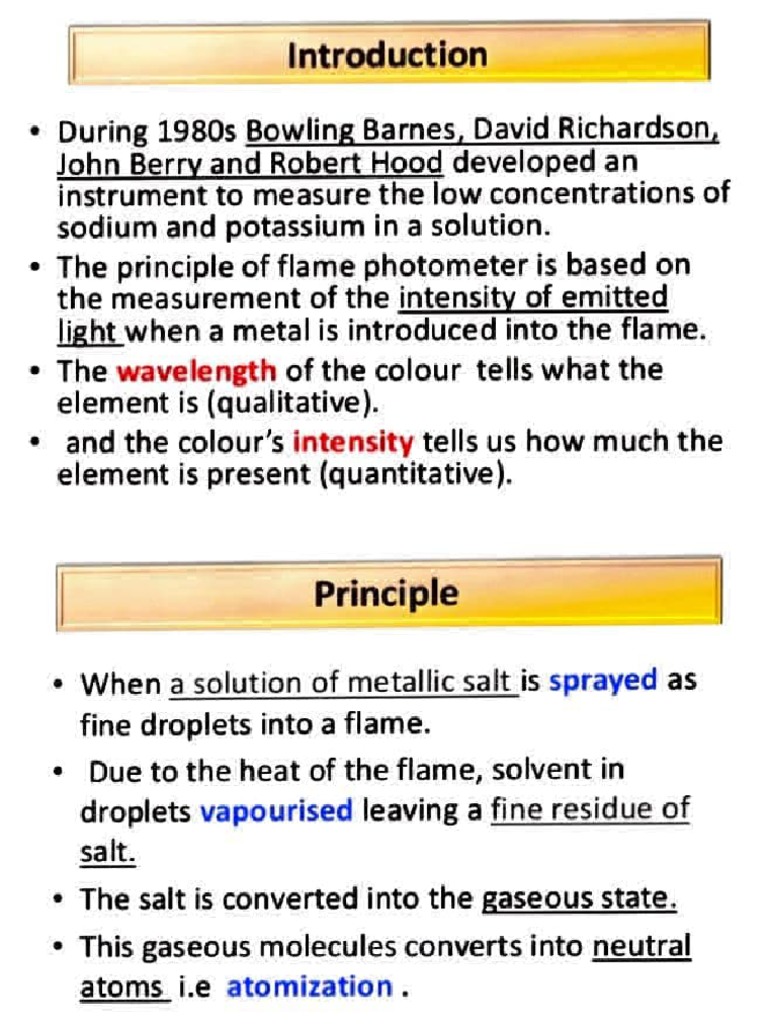 Instrumentation of Flame Photometry PDF