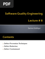 LEC 8 - SQE - Defect Prev, Reduction and Containment