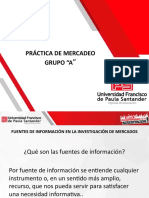 Fuentes de Información en La Investigación de Mercados