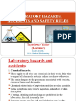 Laboratory Hazards, Accidents and Safety Rules