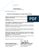 Carta Aclaratoria Con Respuestas de Requerimiento Por El Candidato Deiby Tenorio