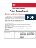 Project Closure Report