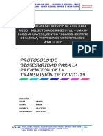 Protocolo para La Prevención Del Covid-19