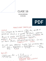 Clase 16 - Cálculo Integral