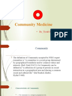 Community Medicine by Radoan.
