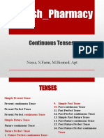 English_Pharmacy Continuous Tenses Guide
